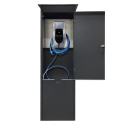 Armoire Wallbox Stèle pour station de recharge automobile Mennekes Verrouillable