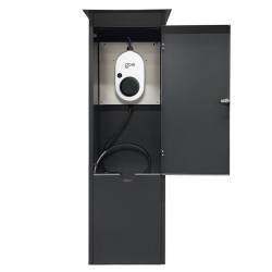 Armoire Wallbox Stèle pour station de recharge voiture Verrouillable Universel