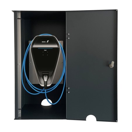 Wallbox wall cabinet for BMW car charging station Lockable
