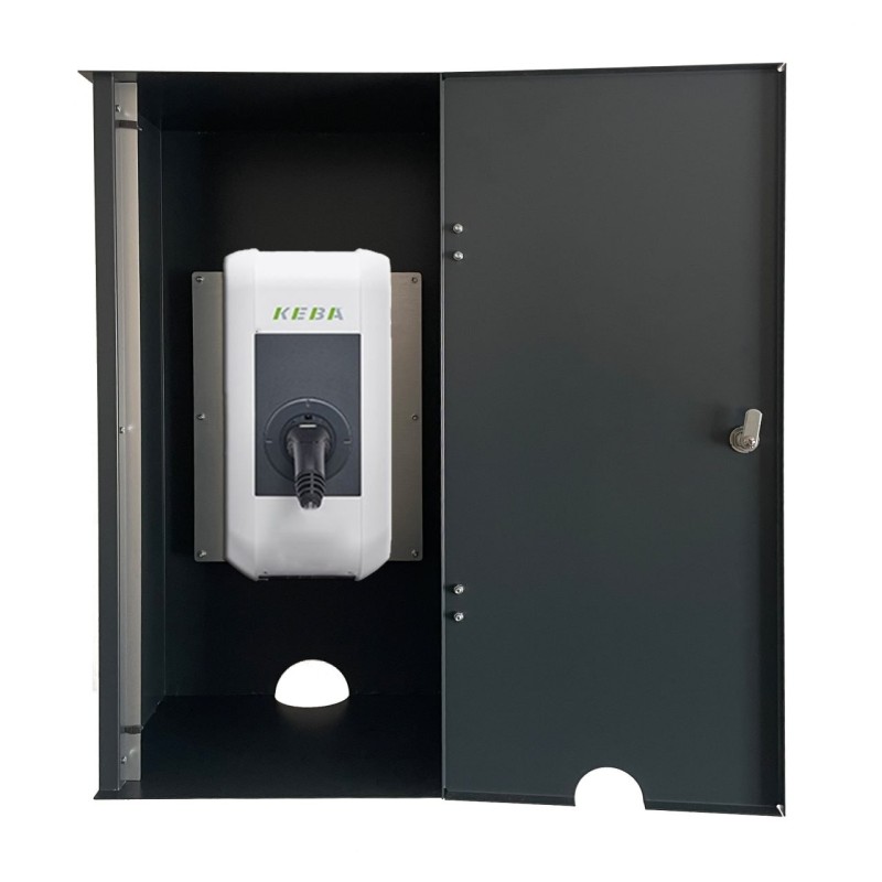Armário de parede Wallbox para estação de carregamento de automóveis Keba Com fechadura