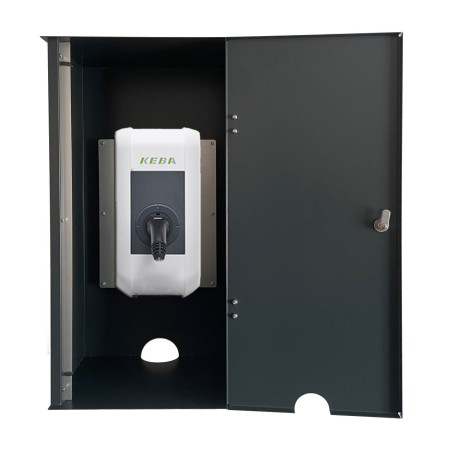 Armário de parede Wallbox para estação de carregamento de automóveis Keba Com fechadura