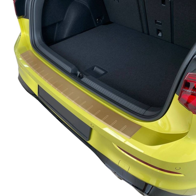 Para FIAT TIPO 356 KOMBI Protección parachoques de aluminio con recubrimiento de polvo Oro ennegrecido