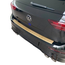 Para FIAT TIPO 356 KOMBI Protección parachoques de aluminio con recubrimiento de polvo Oro ennegrecido