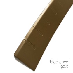 Pour FORD EDGE jusqu'à 2018 Protection du seuil de chargement en aluminium peint par poudrage Blackened Gold