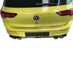 För VW T-ROC stötfångarskydd i aluminium pulverlackerad Svart guld